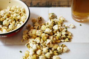 Air-Popped Popcorn with Parmesan and Herbs