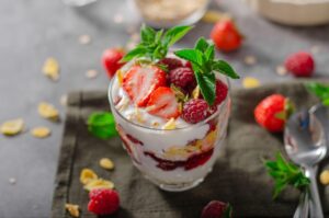 Greek Yogurt Parfait with Berries and Nuts